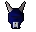 Blue h'ween mask