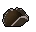 Brown tricorn hat