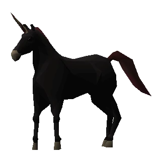 Black unicorn Foal