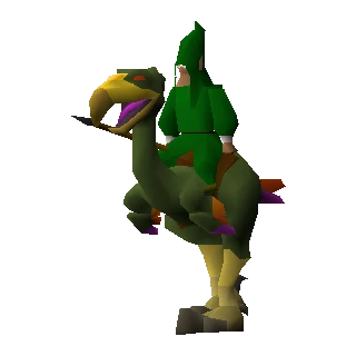 Mounted terrorbird gnome