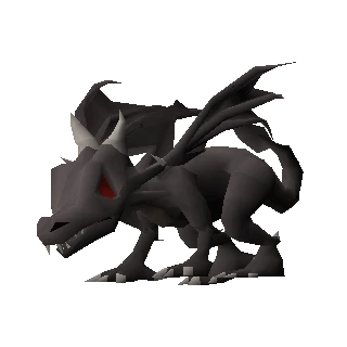 Baby black dragon