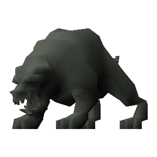 Terror dog statue