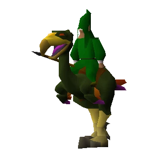 Mounted terrorbird gnome