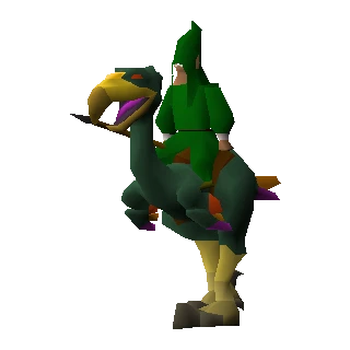 Mounted terrorbird gnome